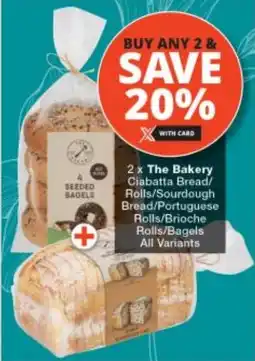 Checkers The Bakery Ciabatta Bread/ Rolls/Sourdough Bread/ Portuguese Rolls/ Brioche Rolls/ Bagels offer