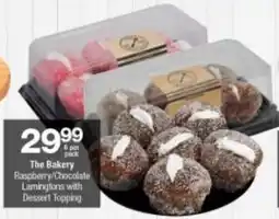 Checkers The Bakery Raspberry/ Chocolate Lamingtons with Dessert Topping offer