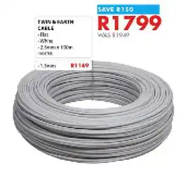 Chamberlain Twin & earth cable offer