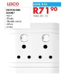 Chamberlain Lesco switch and socket offer