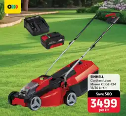 Makro EINHELL Cordless Lawn Mower Kit GE-CM 18/30 Li-Kit offer