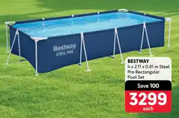 Makro BESTWAY Steel Pro Rectangular Pool Set offer