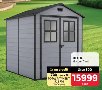 Makro KETER Garden Shed offer