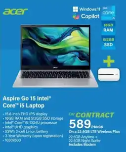 Incredible Connection Acer Aspire Go 15 Intel Core i5 Laptop offer