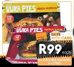 OBC Meat & Chicken Vuka pies assorted offer