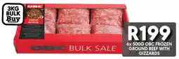 OBC Meat & Chicken Obc frozen ground beef with gizzards offer