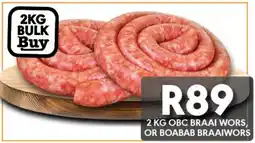 OBC Meat & Chicken Obc braai wors, or boabab braaiwors offer