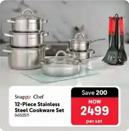 Makro Snappy Chef Stainless Steel Cookware Set offer