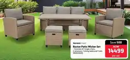 Makro Terrace Leisure Baxter Patio Wicker Set offer