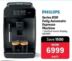 Makro PHILIPS Series 800 Fully Automatic Espresso Machine offer