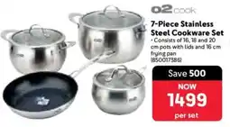 Makro O2 cook Stainless Steel Cookware Set offer