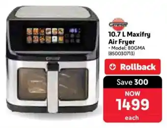 Makro Genesis Maxifry Air Fryer offer