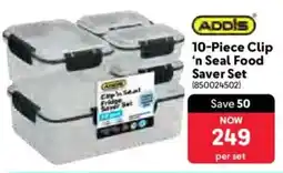 Makro ADDIS Clip 'n Seal Food Saver Set offer