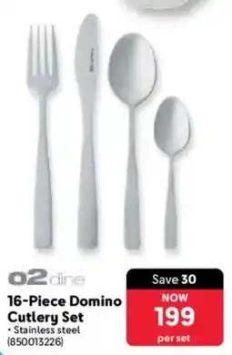 Makro O2 dine Domino Cutlery Set offer