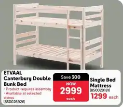 Makro ETVAAL Canterbury Double Bunk Bed offer