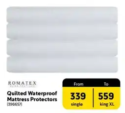 Makro Romatex Quilted Waterproof Mattress Protectors offer