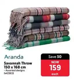 Makro Aranda Savannah Throw offer