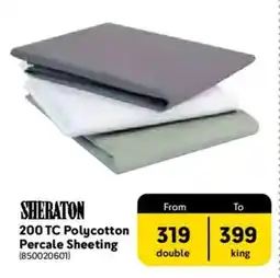 Makro Sheraton 200 TC Polycotton Percale Sheeting offer