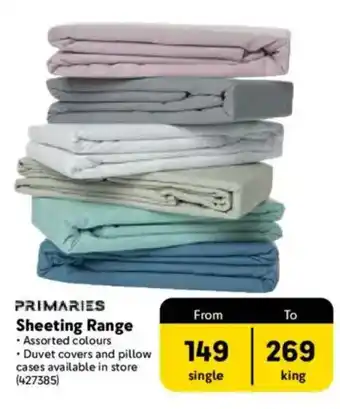 Makro PRIMARIES Sheeting Range offer