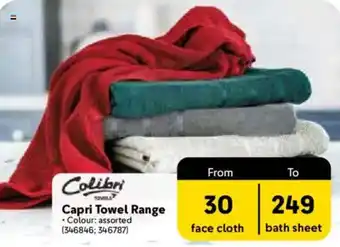Makro Colibri Capri Towel Range offer