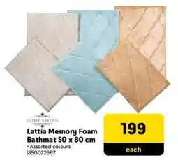 Makro HOME LIVING Lattia Memory Foam Bathmat offer