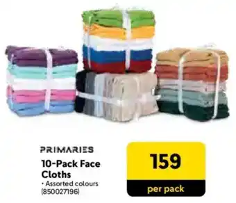 Makro PRIMARIES Face Cloths offer
