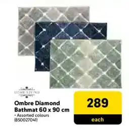 Makro HOME LIVING Ombre Diamond Bathmat offer