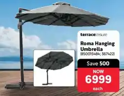 Makro Terrace Leisure Roma Hanging Umbrella offer