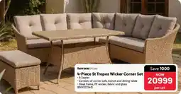 Makro Terrace Leisure St Tropez Wicker Corner Set offer