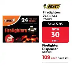 Makro BIC Firelighters Cubes offer