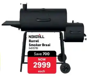 Makro NEXGRILL Barrel Smoker Braai offer