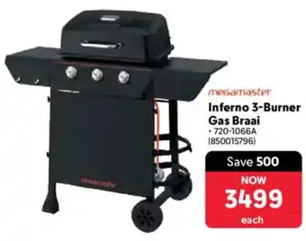 Makro Megamaster Inferno 3-Burner Gas Braai offer