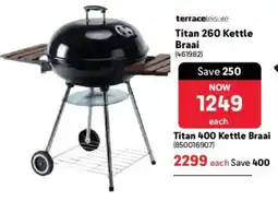 Makro Terrace Leisure Titan 260 Kettle Braai offer