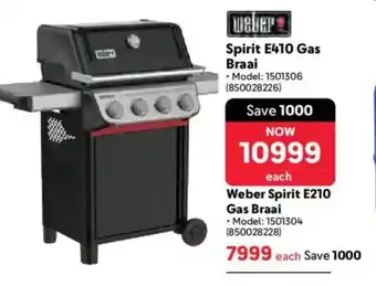Makro Weber Spirit E410 Gas Braai offer