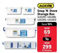 Makro ADDIS Snap 'N Store Storage Box offer