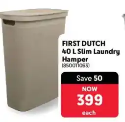 Makro FIRST DUTCH Slim Laundry Hamper offer