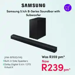 Teljoy Samsung 5.1ch B-Series Soundbar with Subwoofer offer