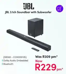 Teljoy JBL 3.1ch Soundbar with Subwoofer offer