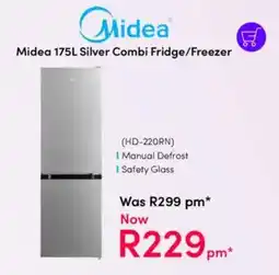 Teljoy Midea Silver Combi Fridge/ Freezer offer