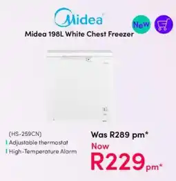 Teljoy Midea White Chest Freezer offer