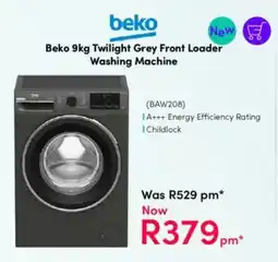 Teljoy Beko Twilight Grey Front Loader Washing Machine offer