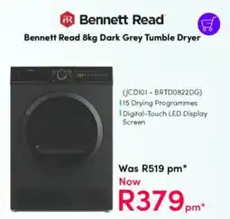 Teljoy Bennett Read Dark Grey Tumble Dryer offer