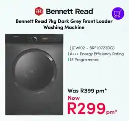 Teljoy Bennett Read Dark Grey Front Loader Washing Machine offer