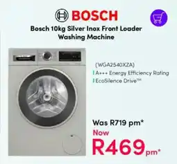 Teljoy Bosch Silver Inox Front Loader Washing Machine offer