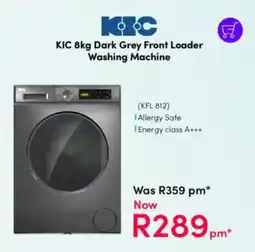 Teljoy KIC Dark Grey Front Loader Washing Machine offer