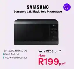 Teljoy Samsung Black Solo Microwave offer