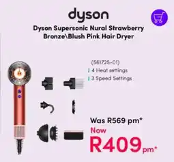 Teljoy Dyson Supersonic Nural Strawberry Bronze/ Blush Pink Hair Dryer offer