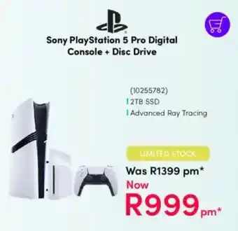 Teljoy Sony PlayStation 5 Pro Digital Console + Disc Drive offer