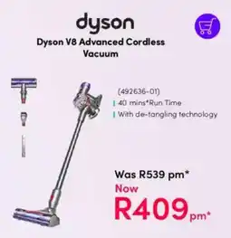 Teljoy Dyson V8 Advanced Cordless Vacuum offer
