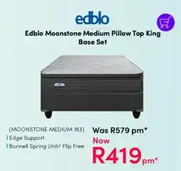 Teljoy Edblo Moonstone Medium Pillow Top King Base Set offer